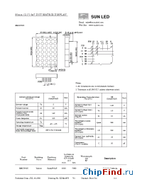 Datasheet XMUY50C manufacturer SunLED