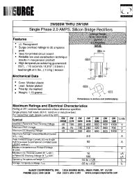Datasheet 2W06M manufacturer Surge