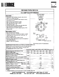 Datasheet SB1501W manufacturer Surge