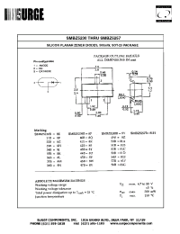 Datasheet SMBZ-5236B manufacturer Surge