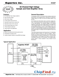 Datasheet HV257FG manufacturer Supertex