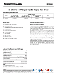 Datasheet HV6008PG manufacturer Supertex