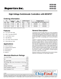 Datasheet HV9102PJ manufacturer Supertex