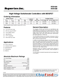 Datasheet HV9108PJ manufacturer Supertex
