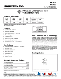 Datasheet TP2520 manufacturer Supertex