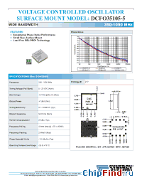 Datasheet DCFO35105-5 manufacturer Synergy