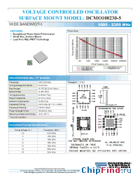 Datasheet DCMO100230-5 manufacturer Synergy