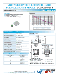 Datasheet DCMO150320-5 manufacturer Synergy