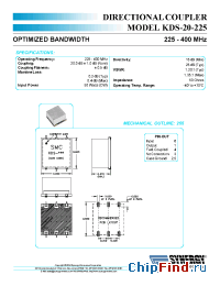 Datasheet KDS-20-225 manufacturer Synergy
