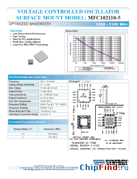 Datasheet MFC102110-5 manufacturer Synergy
