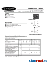 Datasheet 1N4946 manufacturer Synsemi