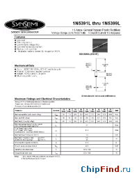 Datasheet 1N5391L manufacturer Synsemi