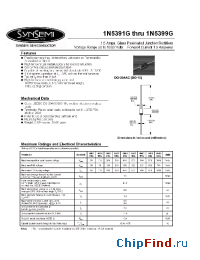 Datasheet 1N5393G manufacturer Synsemi