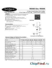 Datasheet 1N5401 manufacturer Synsemi