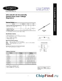 Datasheet 1N5987B manufacturer Synsemi