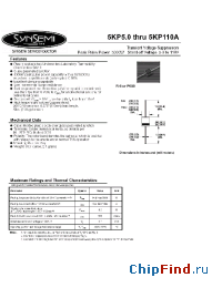 Datasheet 5KP100A manufacturer Synsemi