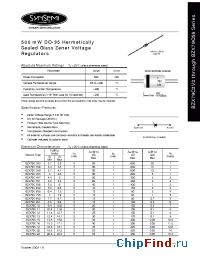 Datasheet BZX79C43 manufacturer Synsemi