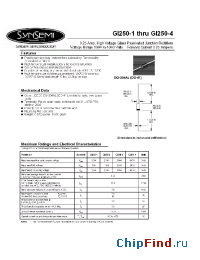 Datasheet D1250-4 manufacturer Synsemi