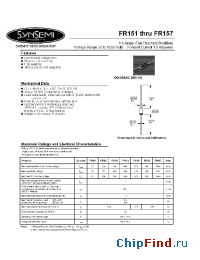 Datasheet FR152 manufacturer Synsemi
