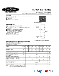 Datasheet HER106 manufacturer Synsemi