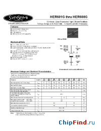 Datasheet HER601G manufacturer Synsemi