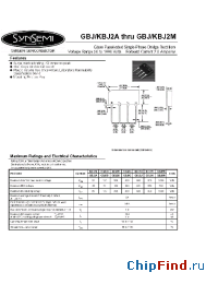 Datasheet KBJ2A manufacturer Synsemi