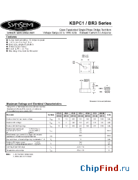 Datasheet KBPC101 manufacturer Synsemi