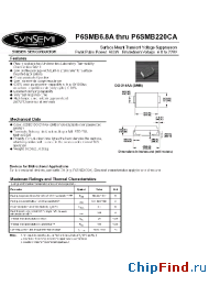Datasheet P6SMB11A manufacturer Synsemi