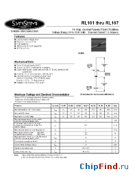Datasheet RL102 manufacturer Synsemi