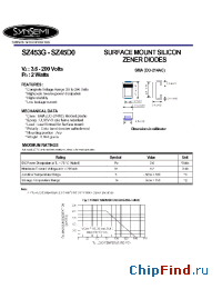 Datasheet SZ454D manufacturer Synsemi