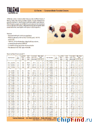 Datasheet CAF-3.6-0.47 manufacturer Talema