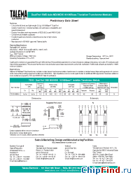Datasheet TEXD-400N manufacturer Talema