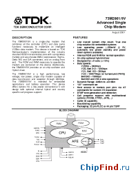 Datasheet 73M2901-32IH/5 manufacturer TDK