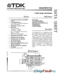 Datasheet 73M2901C-IGT manufacturer TDK