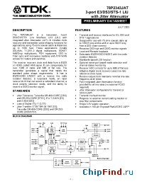 Datasheet 78P2343JAT-IEL manufacturer TDK