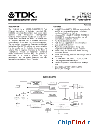 Datasheet 78Q2120-64CG manufacturer TDK