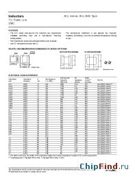 Datasheet ACL3225S-102M-X manufacturer TDK