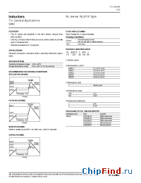 Datasheet NL201614T manufacturer TDK