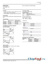 Datasheet NLFC252018 manufacturer TDK