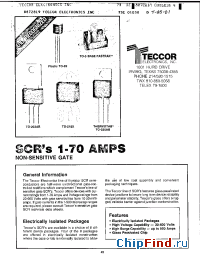 Datasheet S0508F1 manufacturer Teccor