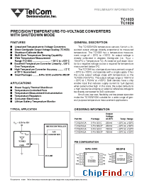 Datasheet TC1023VUA manufacturer TelCom