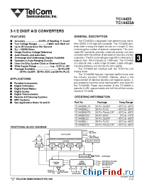 Datasheet TC14433 manufacturer TelCom