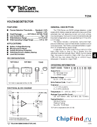 Datasheet TC54VC2202EMBSTP manufacturer TelCom