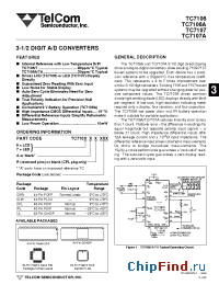 Datasheet TC7106CPL manufacturer TelCom