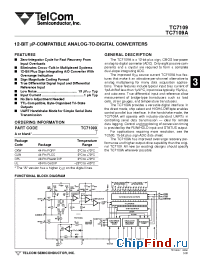 Datasheet TC7109AIJL manufacturer TelCom
