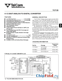 Datasheet TC7135 manufacturer TelCom