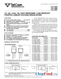 Datasheet TCL1587-ADJCAB manufacturer TelCom