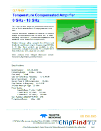 Datasheet CLT-18-6007 manufacturer Teledyne