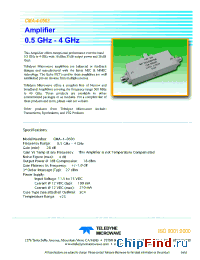 Datasheet CMA-4-0503 manufacturer Teledyne
