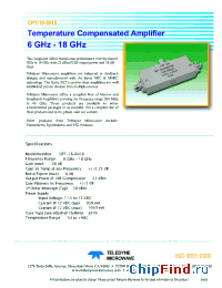Datasheet CPA-18-8006 manufacturer Teledyne